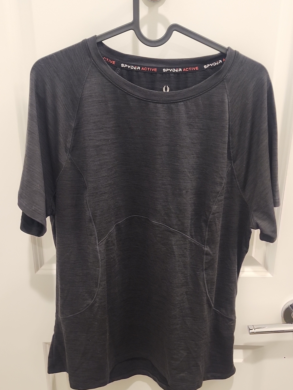 Spyder Active Womens Black Short Sleeve Performance Tee Size XL